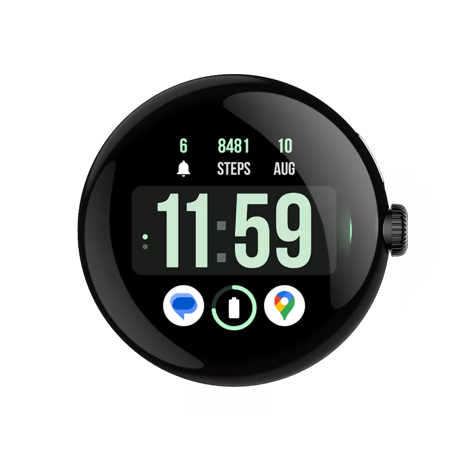 Huge Time: Wear OS watch face